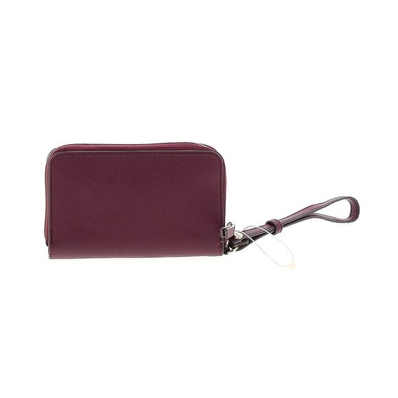 NWT New York & Co. Solid Maroon Purple Casual Cowboy Wristlet - Picture 2 of 2